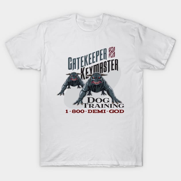 Gatekeeper and KeyMaster Dog Training T-Shirt by MindsparkCreative